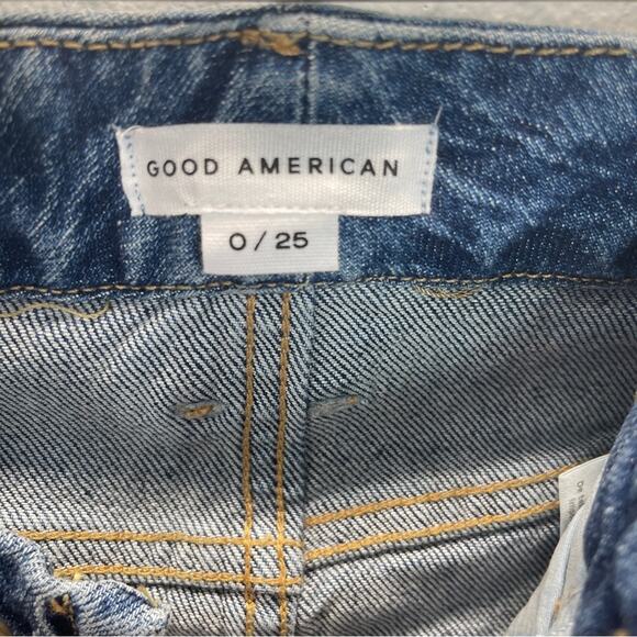 GA Good Classic Raw Hem High Rise Jeans size 0 waist 25 - Picture 6 of 13